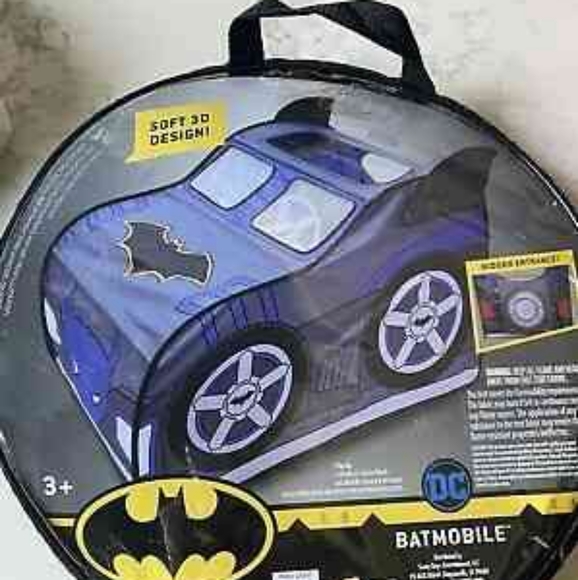 DC Comics Batmobile Pop up Tent Soft 3d Design Toy Batman Hideaway - Picture 3 of 15
